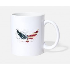 Patriotic Eagle American Flag 4Th July Gift Stars White Mugs